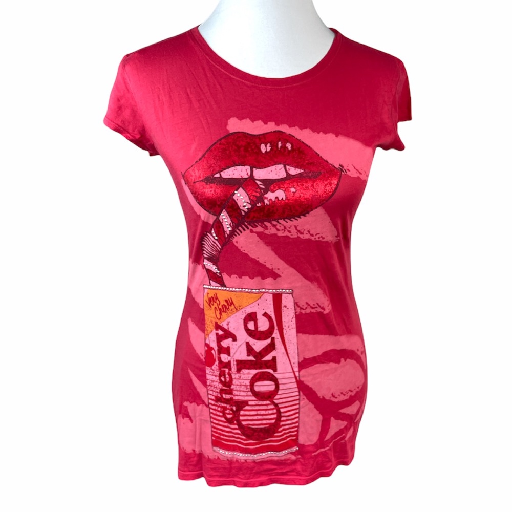 Coca-Cola Sipping a Coke T-Shirt, Red, Small and Medium